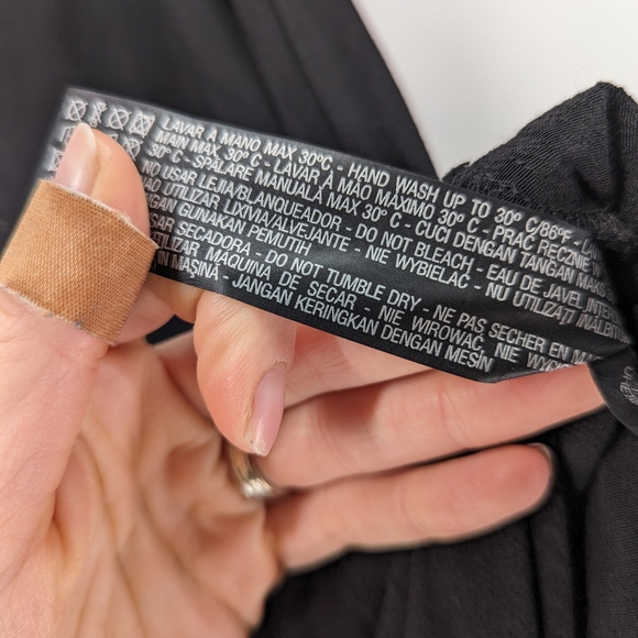 Zara Black Midi Backless Dress Size Small - Picture 7 of 9